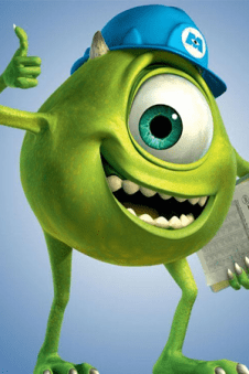 Green one eyed monster