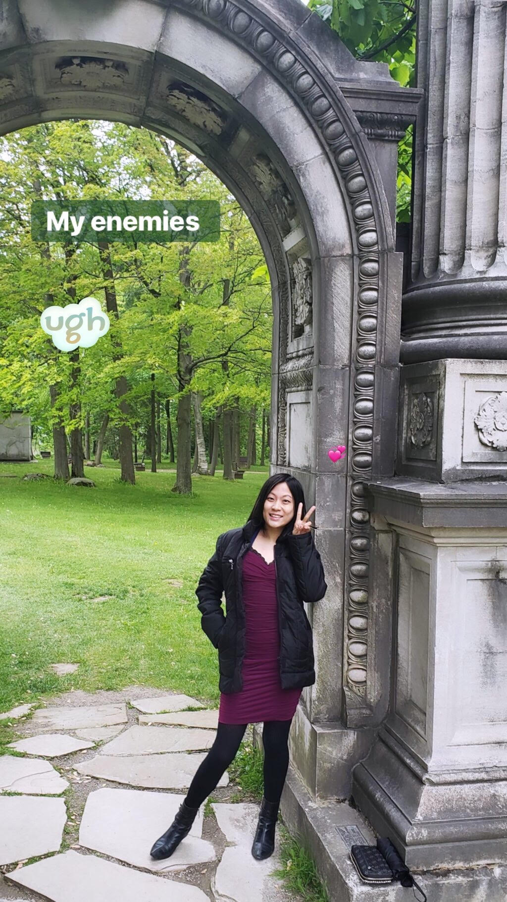 Me posing with trees